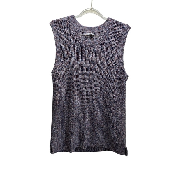 Ella Moss Tops - Ella Moss Womens Juniors Sweater Vest‎ Gray XXL Knitted Crew Neck Preppy Chunky